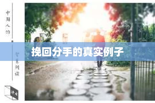 挽回分手的真实例子