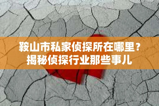 鞍山市私家侦探所在哪里？揭秘侦探行业那些事儿