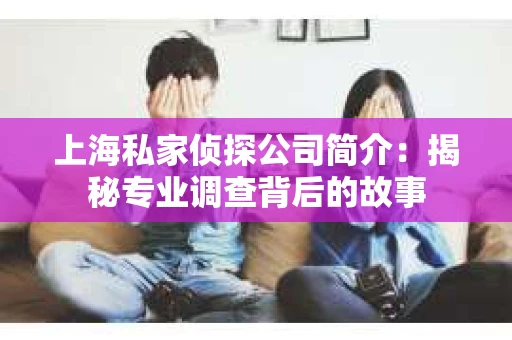 上海私家侦探公司简介:揭秘专业调查背后的故事 上海私家侦探公司简介:揭秘专业调查背后的故事