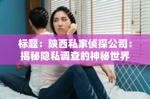 标题：陕西私家侦探公司：揭秘隐私调查的神秘世界