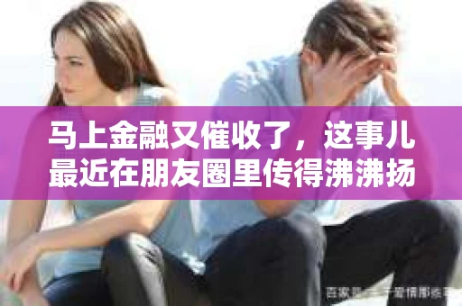 马上金融又催收了，这事儿最近在朋友圈里传得沸沸扬扬。说实话，我也有点好奇，这马上金融到底是怎么回事？催收又是怎么一回事？今天，我就来跟大家聊聊这个话题。
