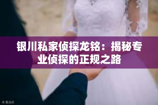 银川私家侦探龙铭：揭秘专业侦探的正规之路