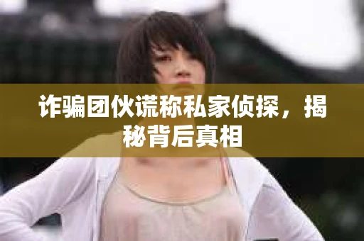 诈骗团伙谎称私家侦探，揭秘背后真相