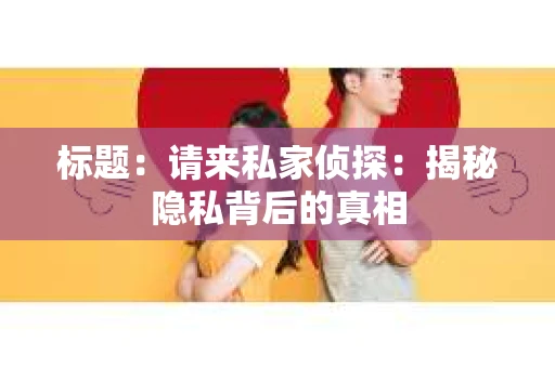 标题：请来私家侦探：揭秘隐私背后的真相