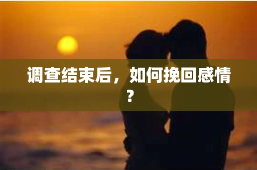 调查结束后,如何挽回感情? 调查结束后,如何挽回感情?
