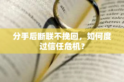 分手后断联不挽回，如何度过信任危机？