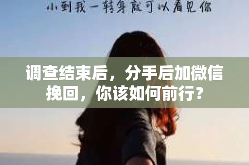 调查结束后，分手后加微信挽回，你该如何前行？