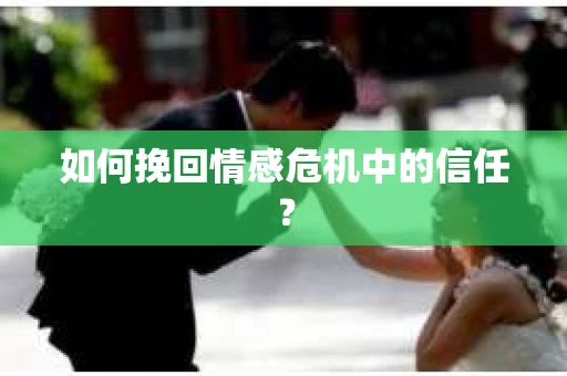 如何挽回情感危机中的信任？