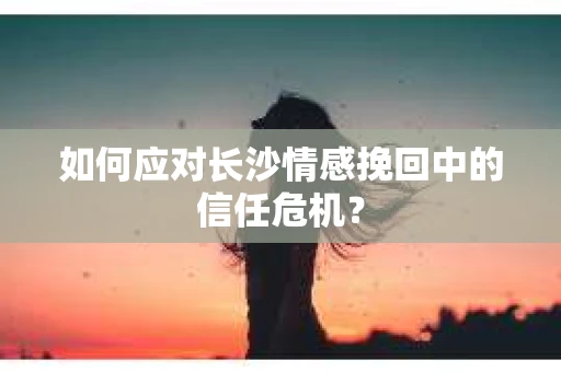如何应对长沙情感挽回中的信任危机？