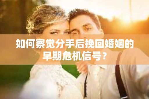 如何察觉分手后挽回婚姻的早期危机信号？